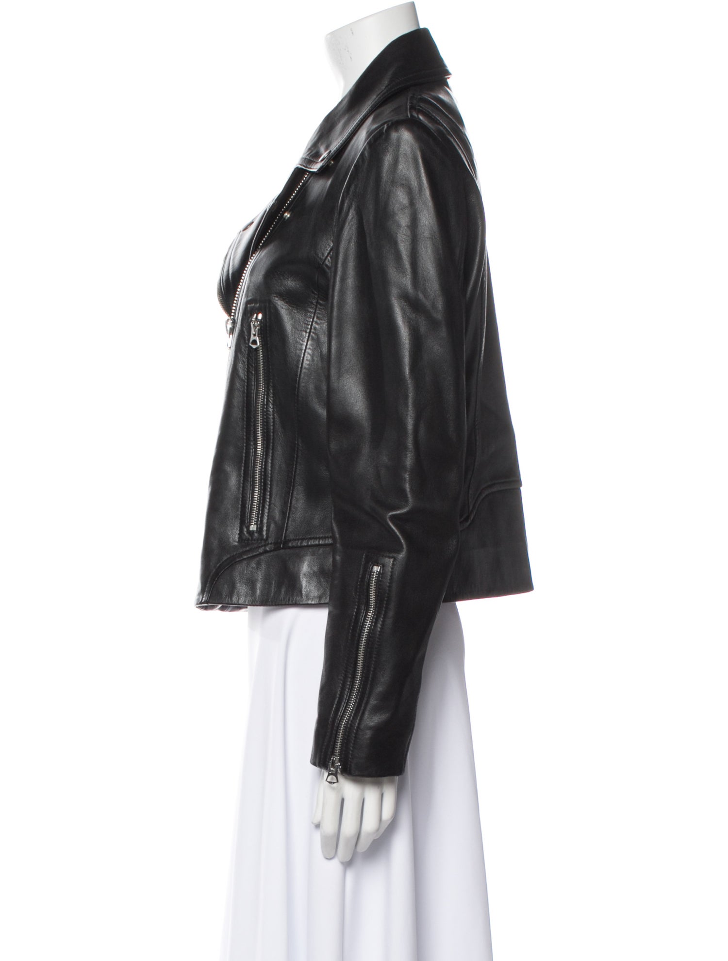 Rag & Bone Lamb Leather Biker Jacket