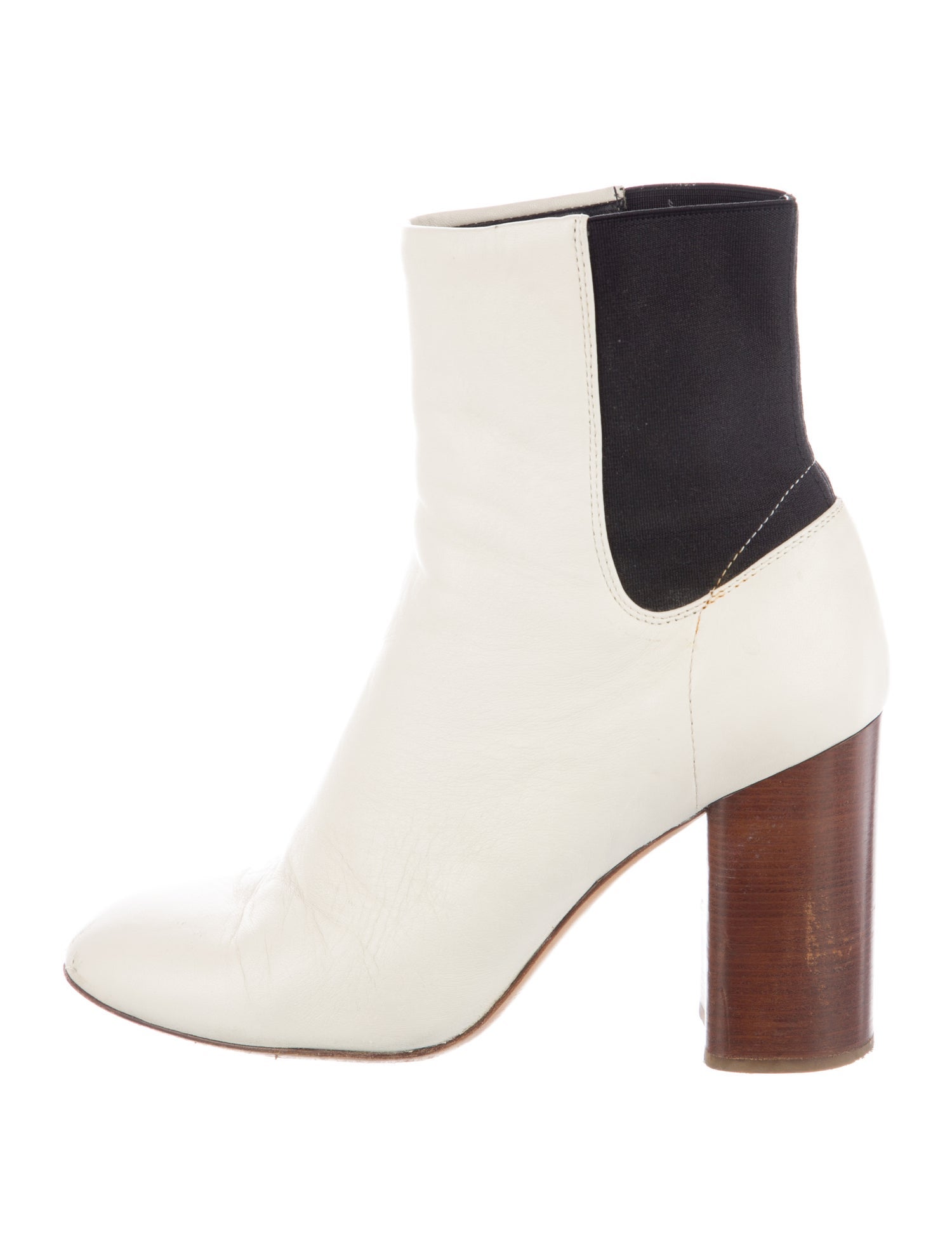 Rag & Bone Leather Colorblock Pattern Boots