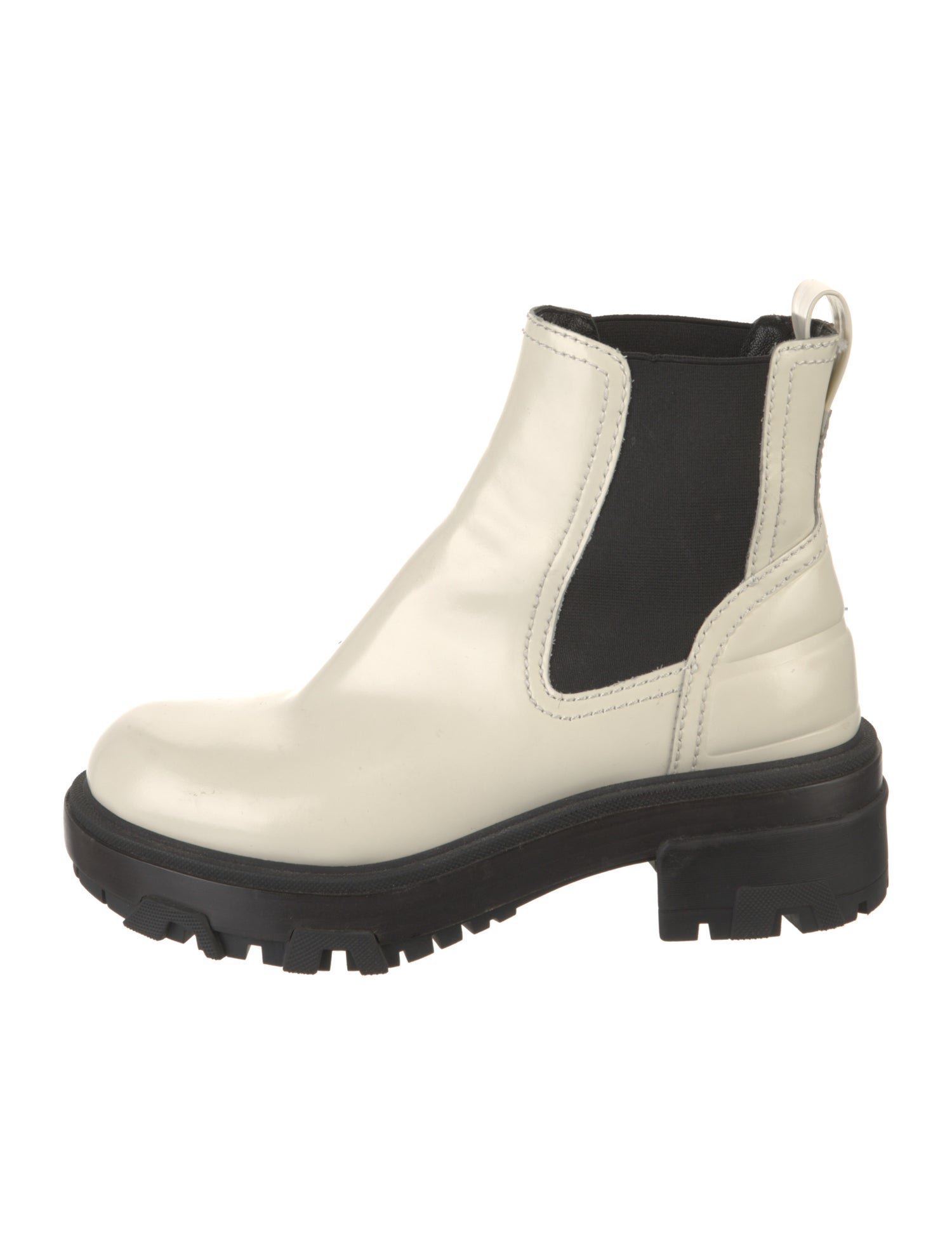 Rag & Bone Leather Colorblock Pattern Chelsea Boots