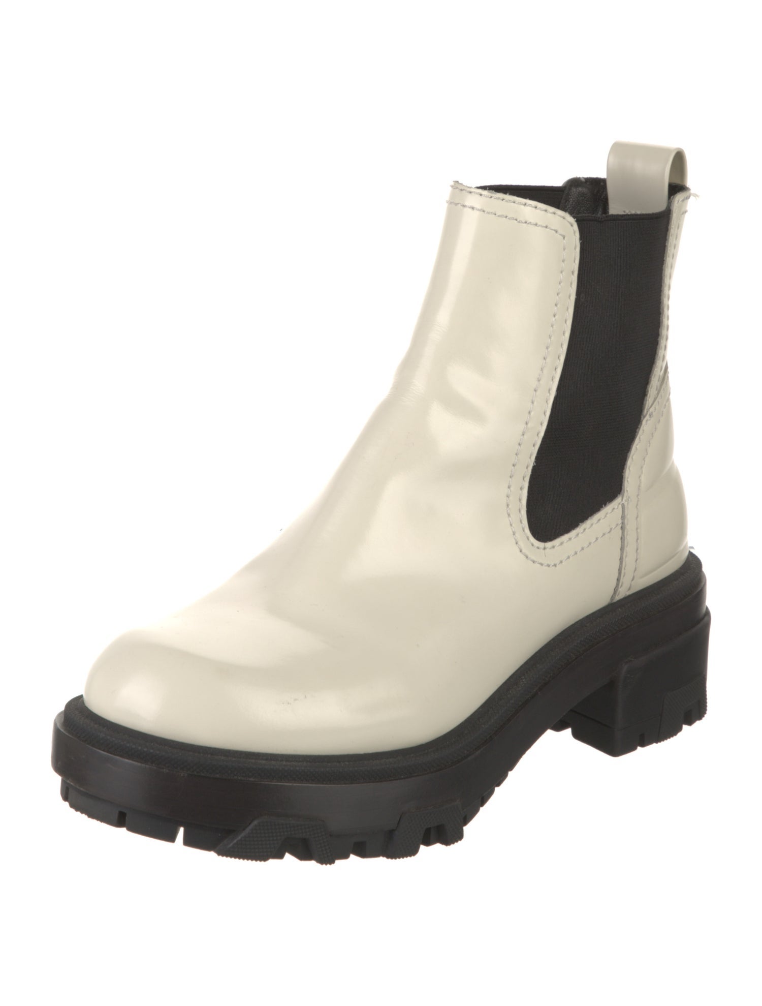 Rag & Bone Leather Colorblock Pattern Chelsea Boots