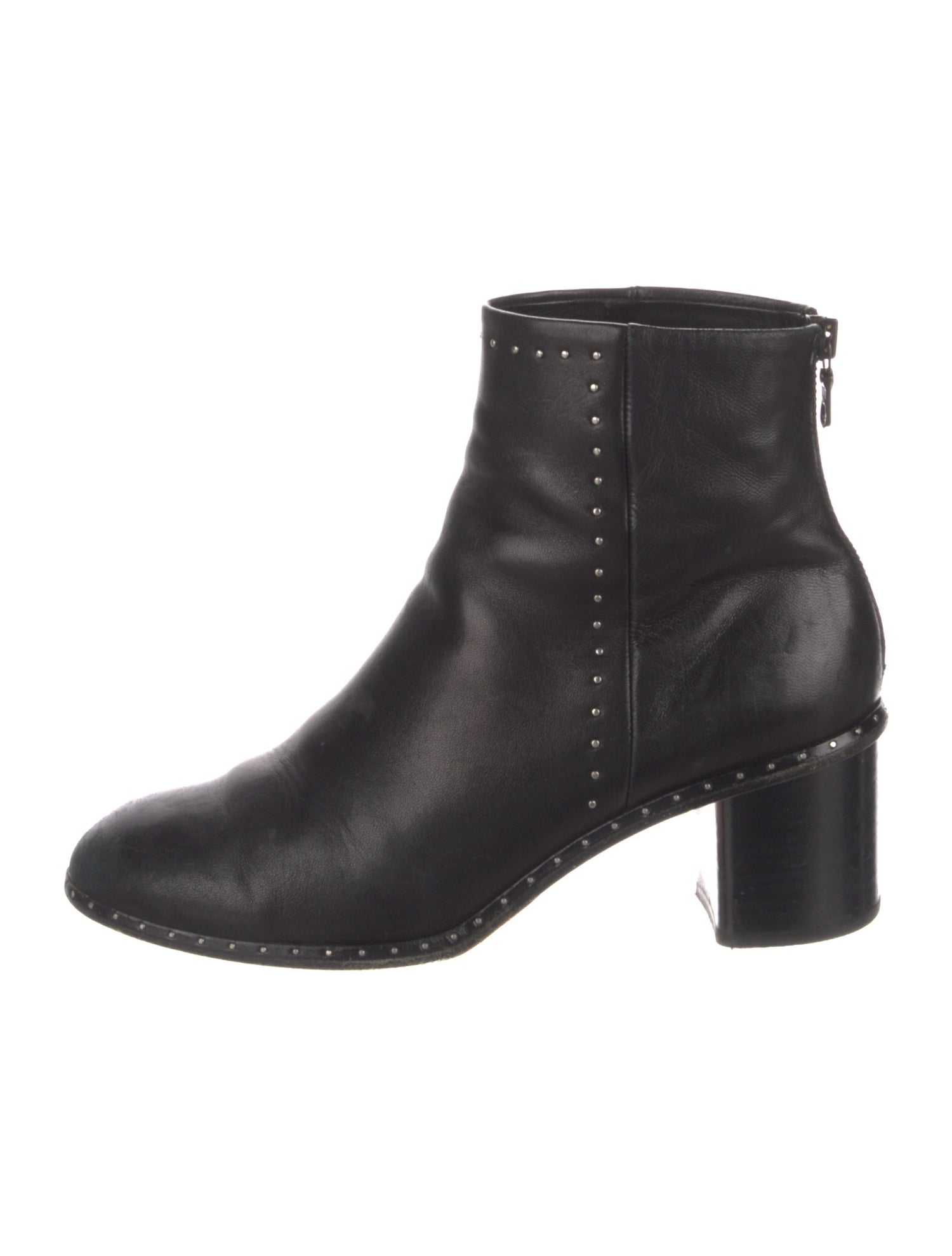 Rag & Bone Leather Studded Accents Boots