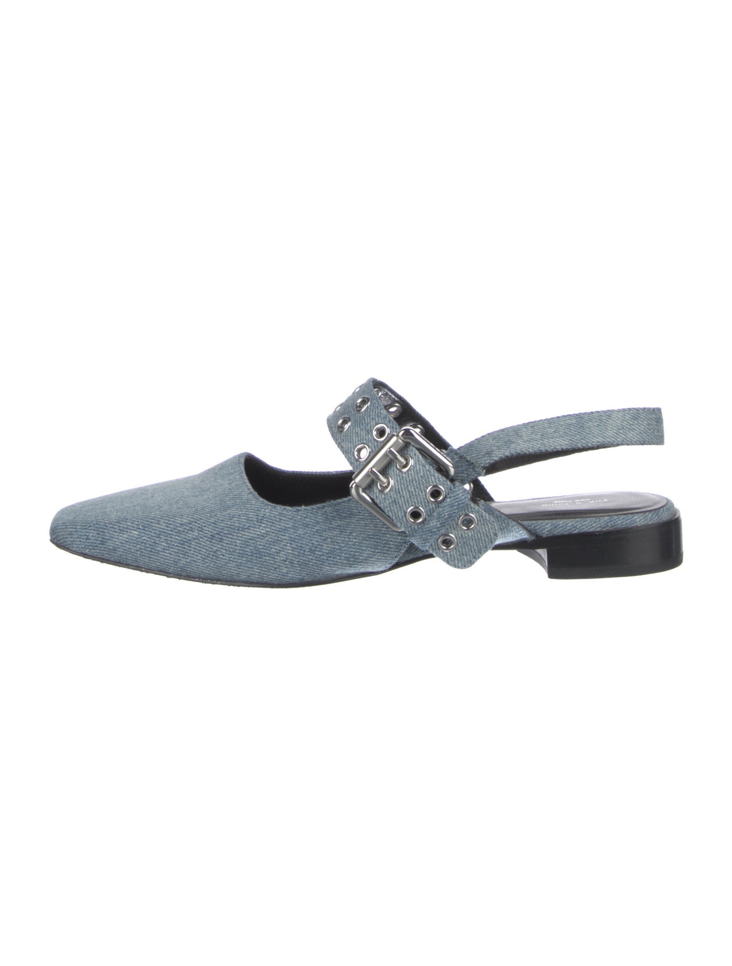 Rag & Bone Denim Slingback Flats
