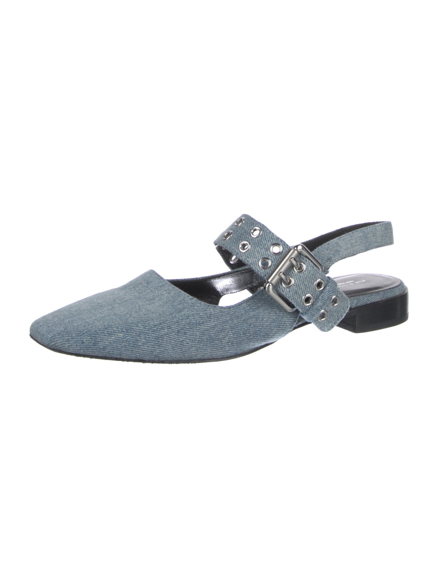 Rag & Bone Denim Slingback Flats