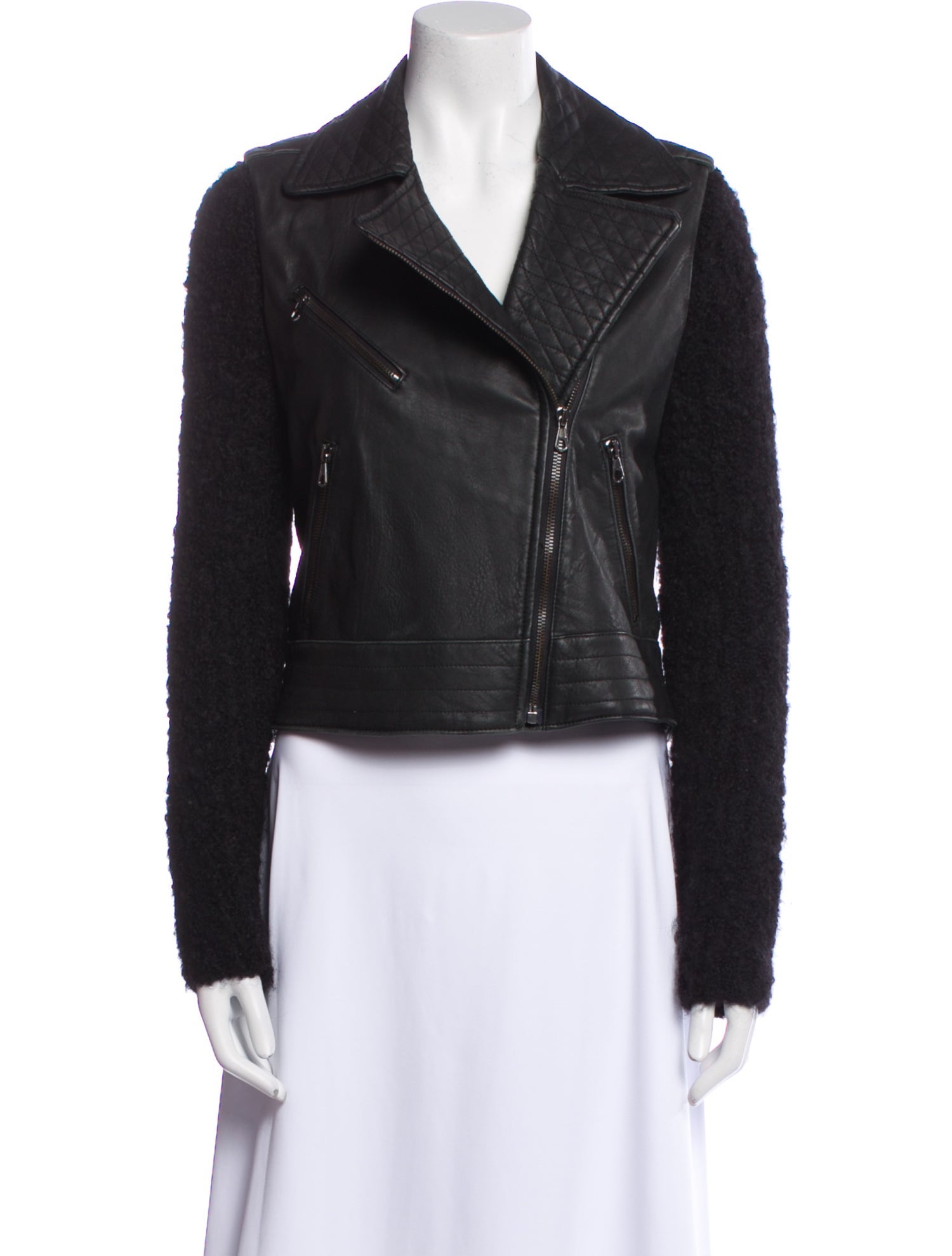 Rag & Bone Lamb Leather Biker Jacket
