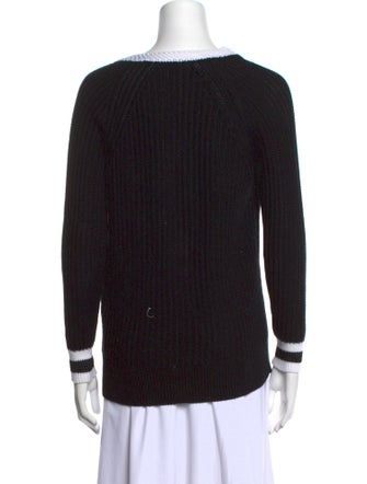 Rag & Bone Colorblock Pattern V-Neck Sweater