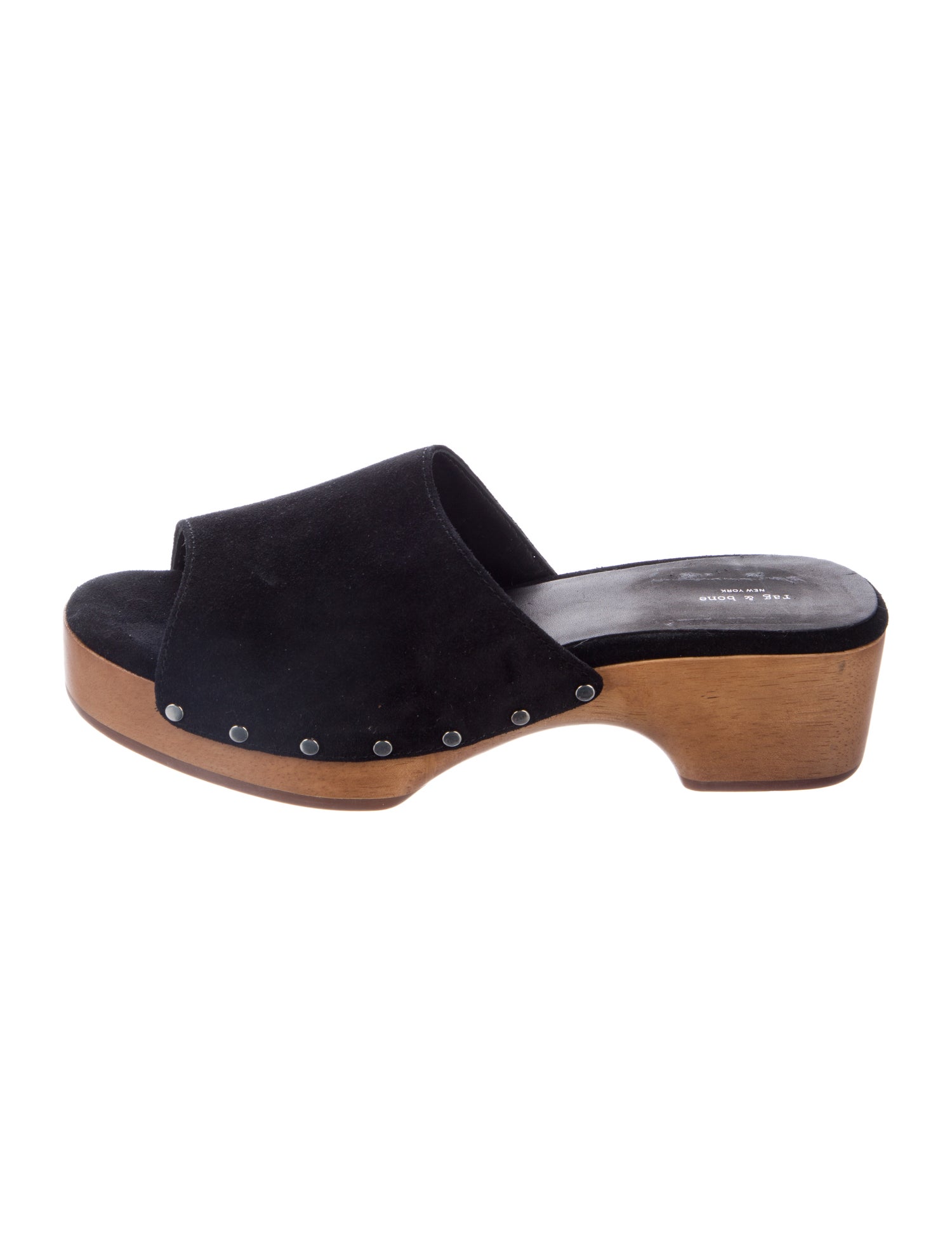 Rag & Bone Suede Studded Accents Mules
