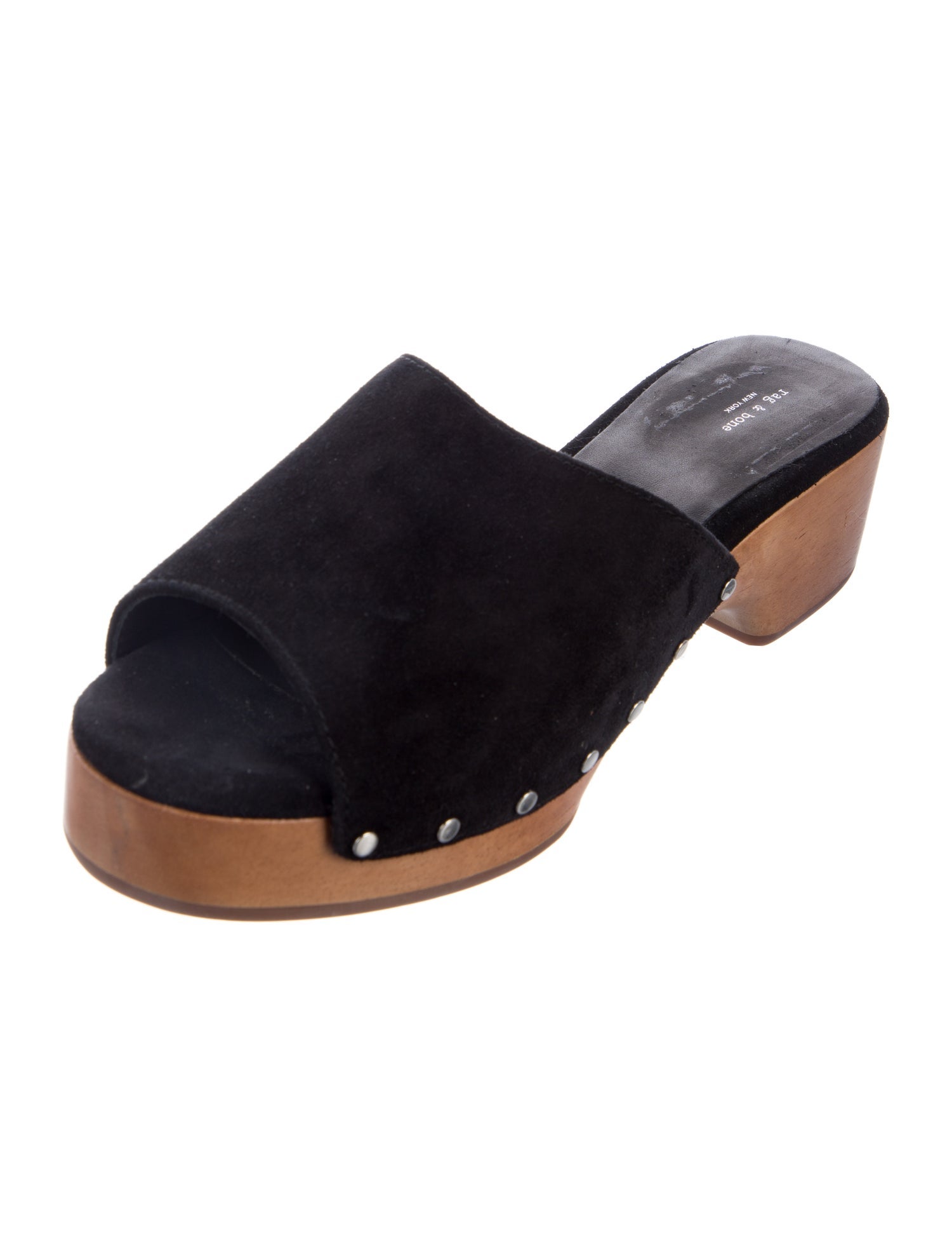 Rag & Bone Suede Studded Accents Mules