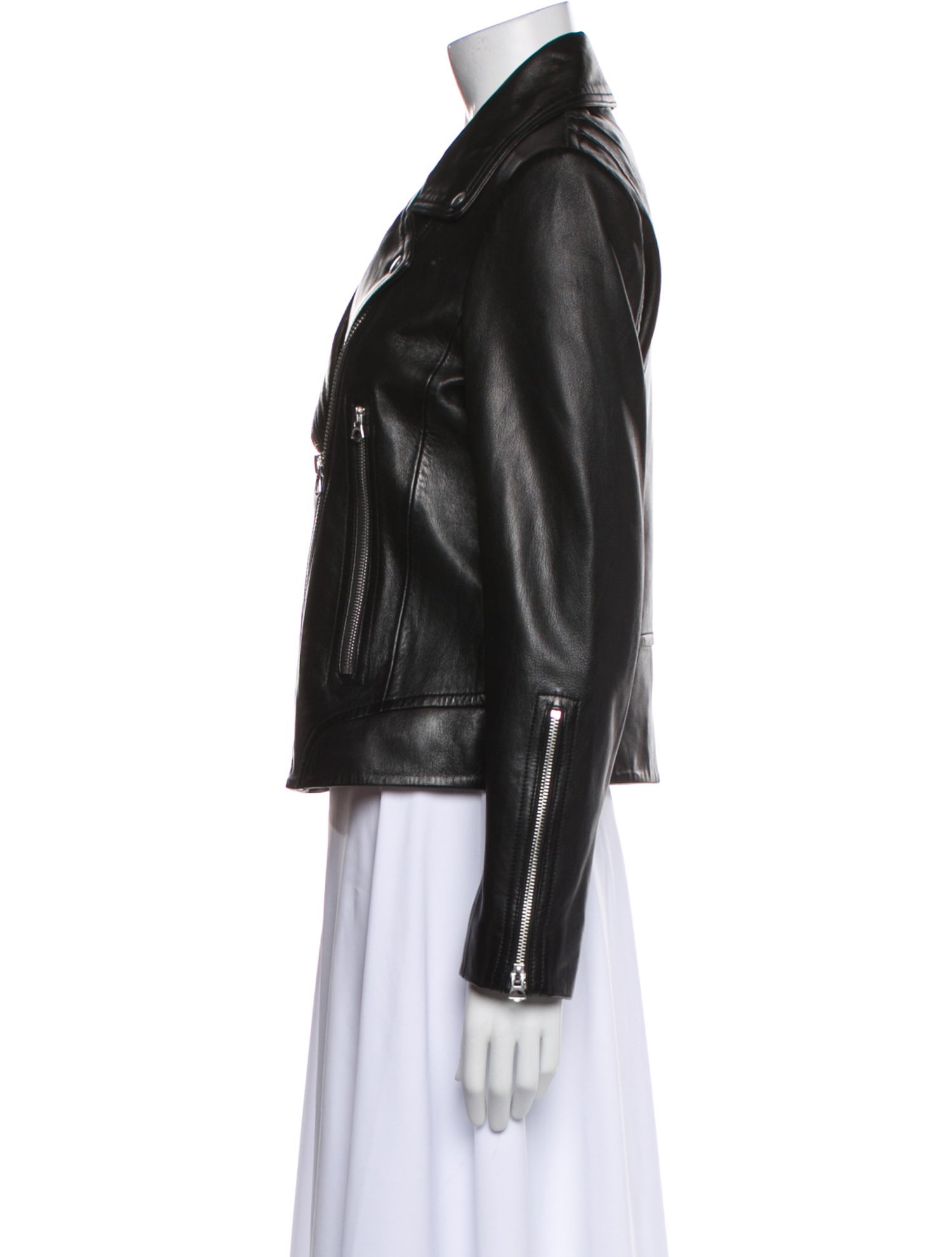 Rag & Bone Lamb Leather Biker Jacket