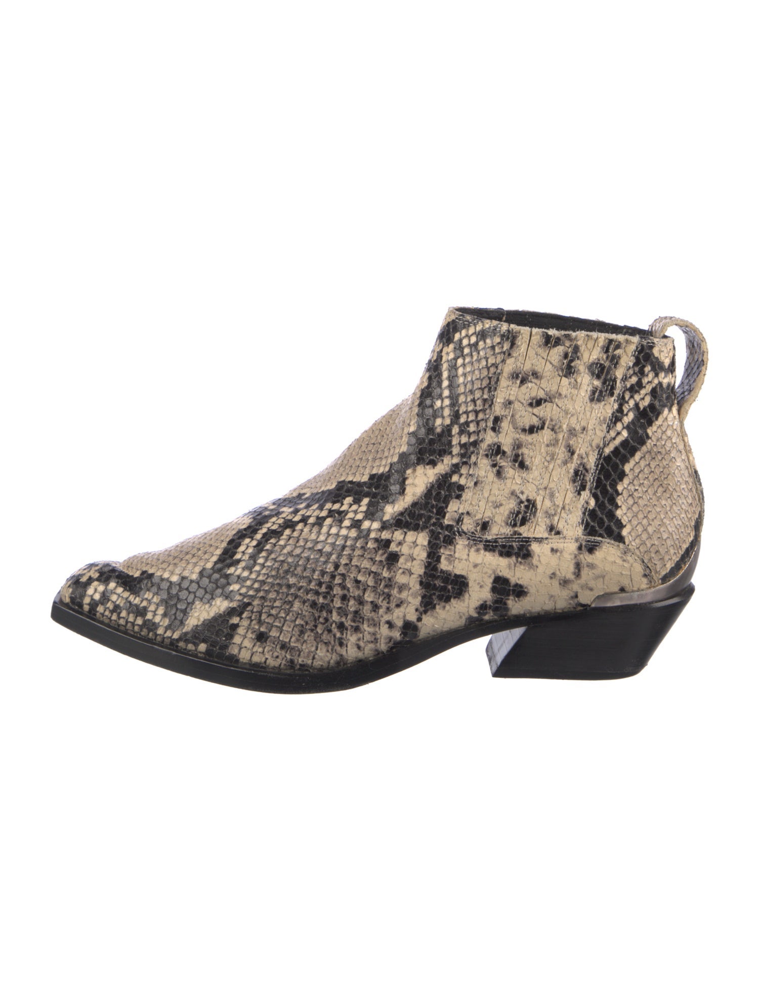 Rag & Bone Snakeskin Animal Print Chelsea Boots