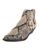 Rag & Bone Snakeskin Animal Print Chelsea Boots