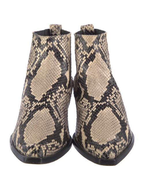 Rag & Bone Snakeskin Animal Print Chelsea Boots
