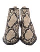 Rag & Bone Snakeskin Animal Print Chelsea Boots