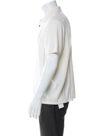 Rag & Bone Merino Wool Striped Polo Sweater