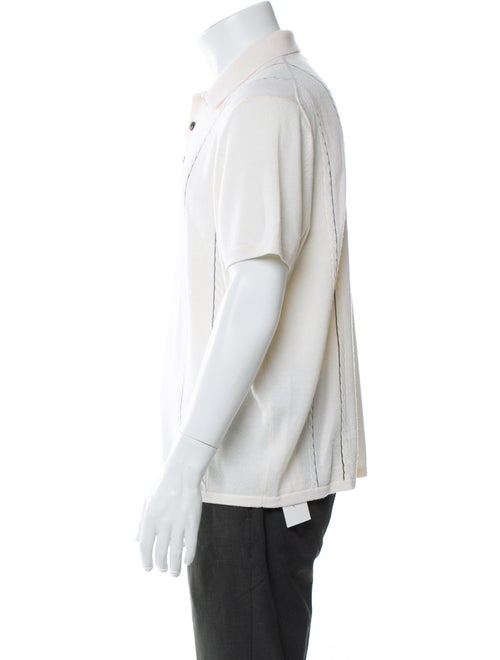 Rag & Bone Merino Wool Striped Polo Sweater