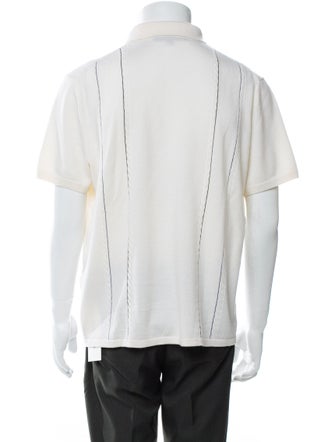 Rag & Bone Merino Wool Striped Polo Sweater