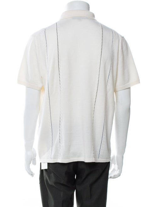 Rag & Bone Merino Wool Striped Polo Sweater