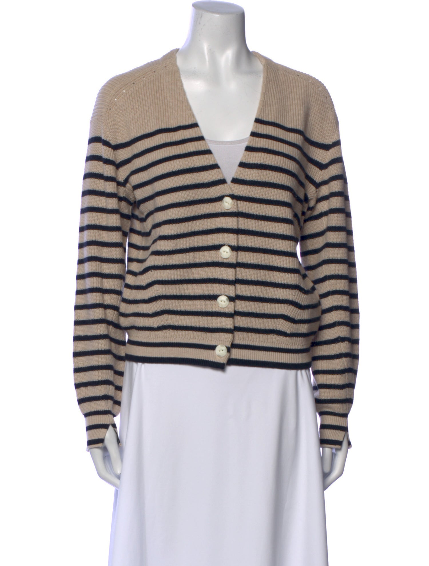 Rag & Bone Striped V-Neck Sweater