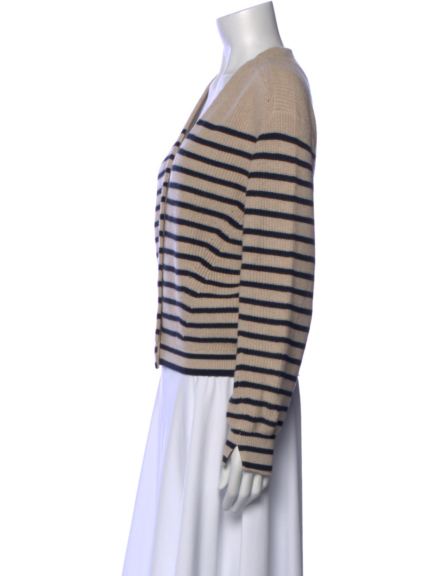 Rag & Bone Striped V-Neck Sweater