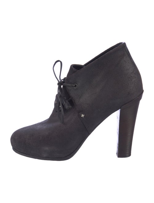 Rag & Bone Suede Tassel Accents Lace-Up Boots