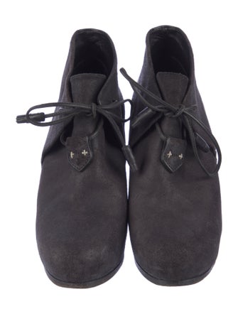 Rag & Bone Suede Tassel Accents Lace-Up Boots