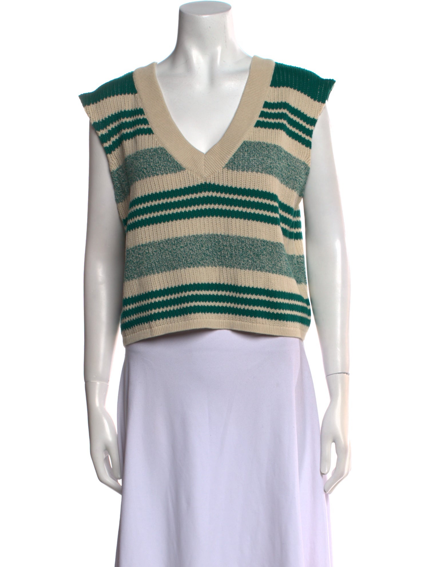 Rag & Bone Striped V-Neck Sweater