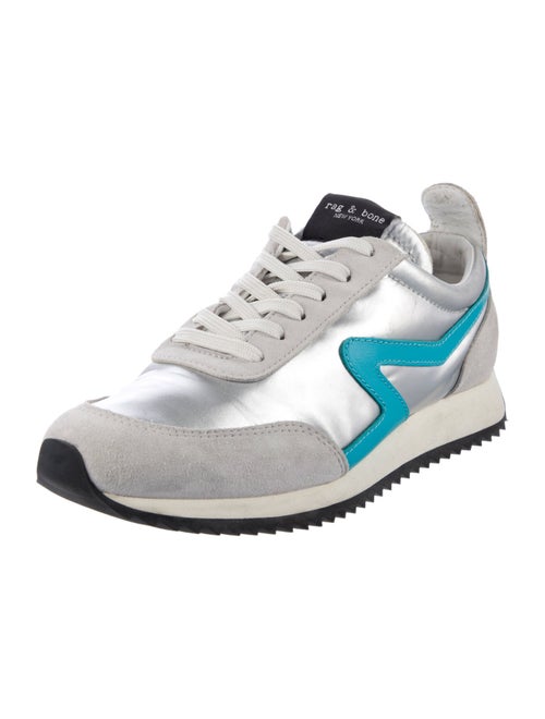 Rag & Bone Suede Colorblock Pattern Sneakers