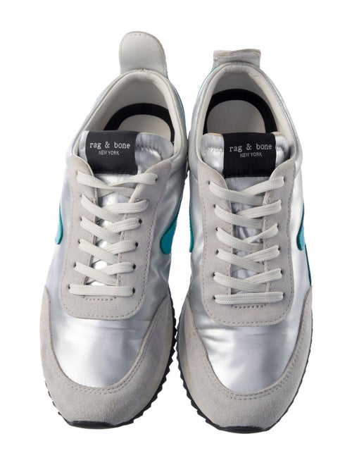 Rag & Bone Suede Colorblock Pattern Sneakers