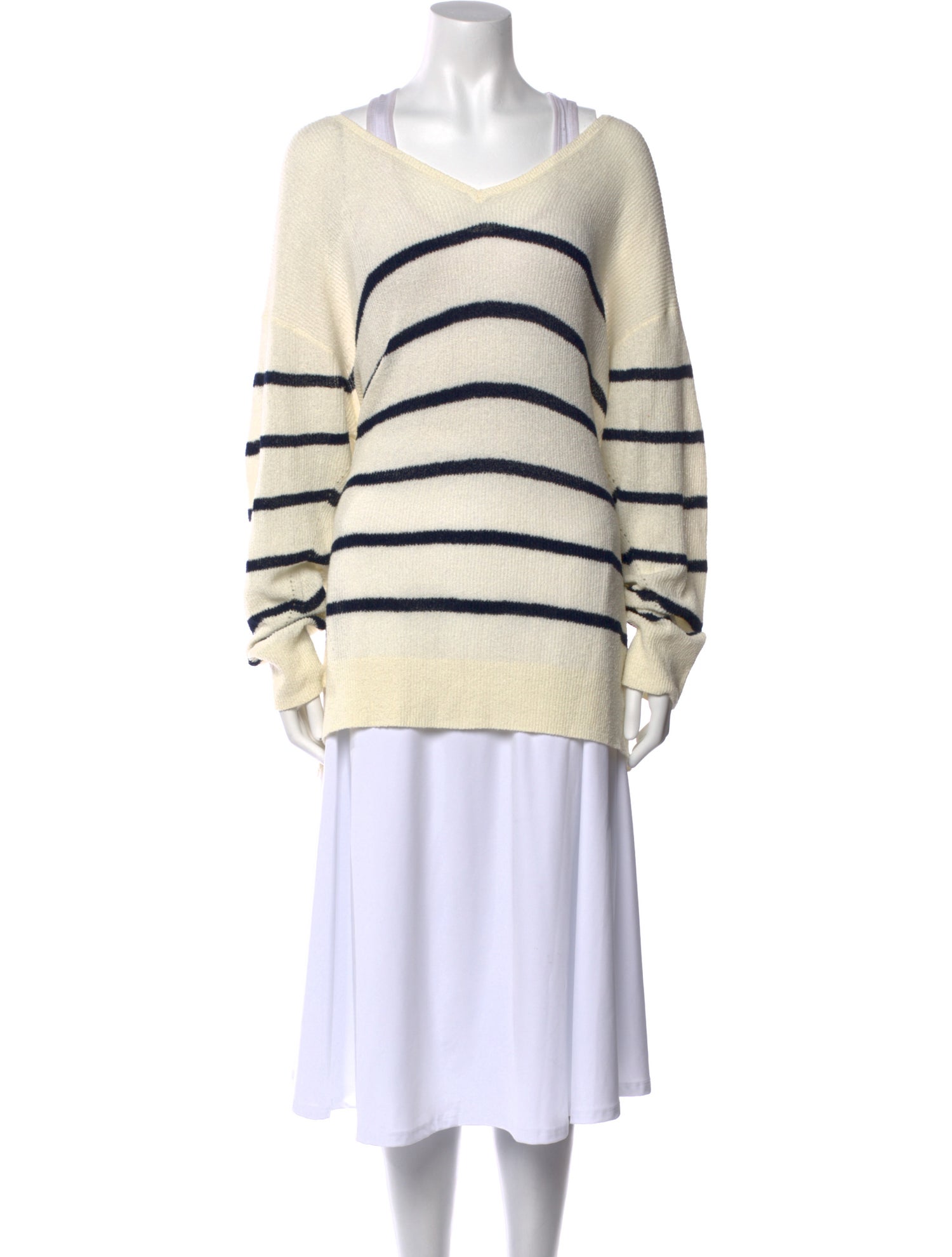 Rag & Bone Striped Scoop Neck Sweater