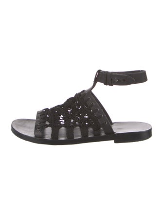 Rag & Bone Floral Print Gladiator Sandals