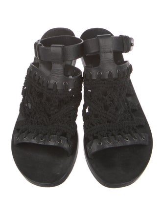 Rag & Bone Floral Print Gladiator Sandals