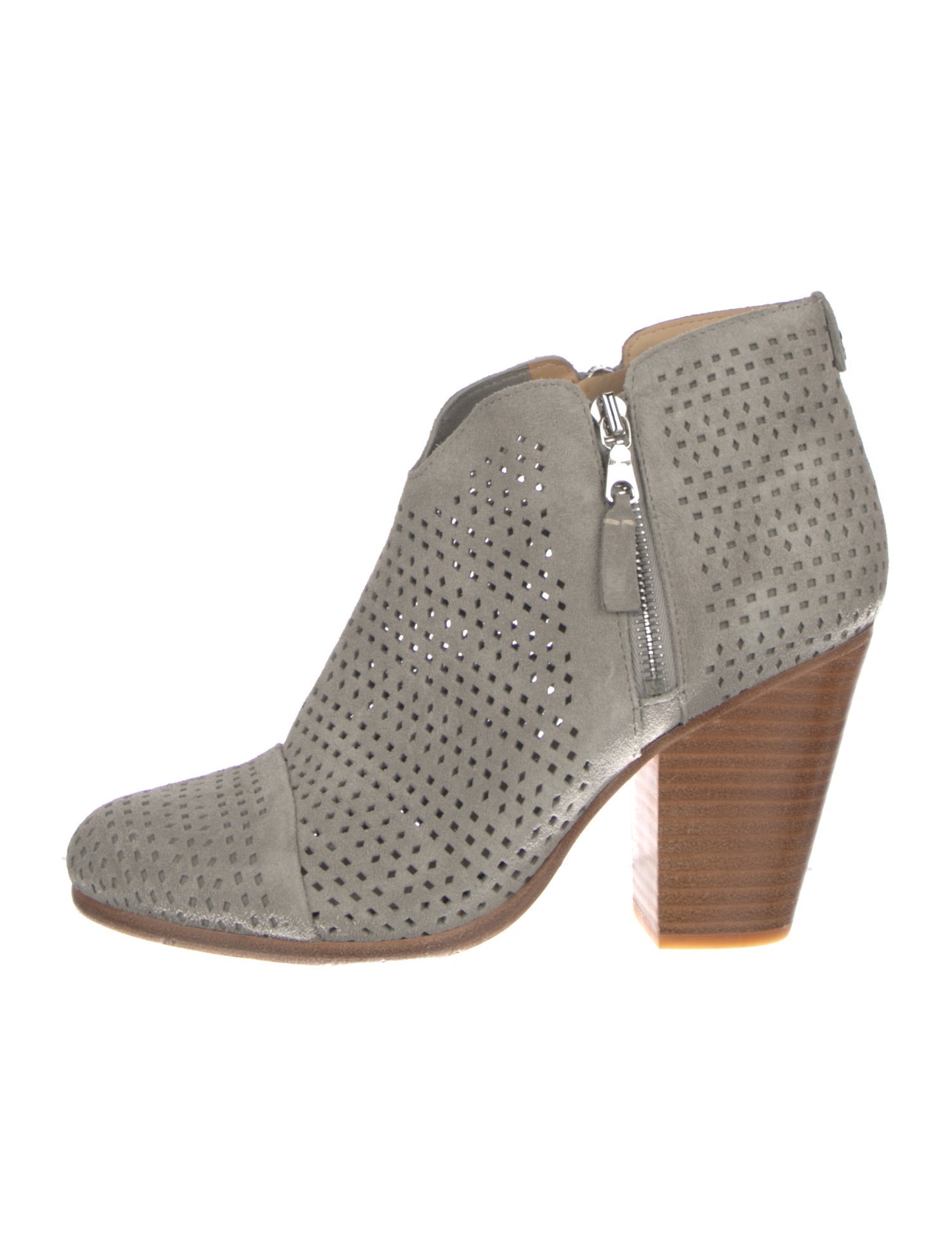 Rag & Bone Suede Lasercut Accents Boots