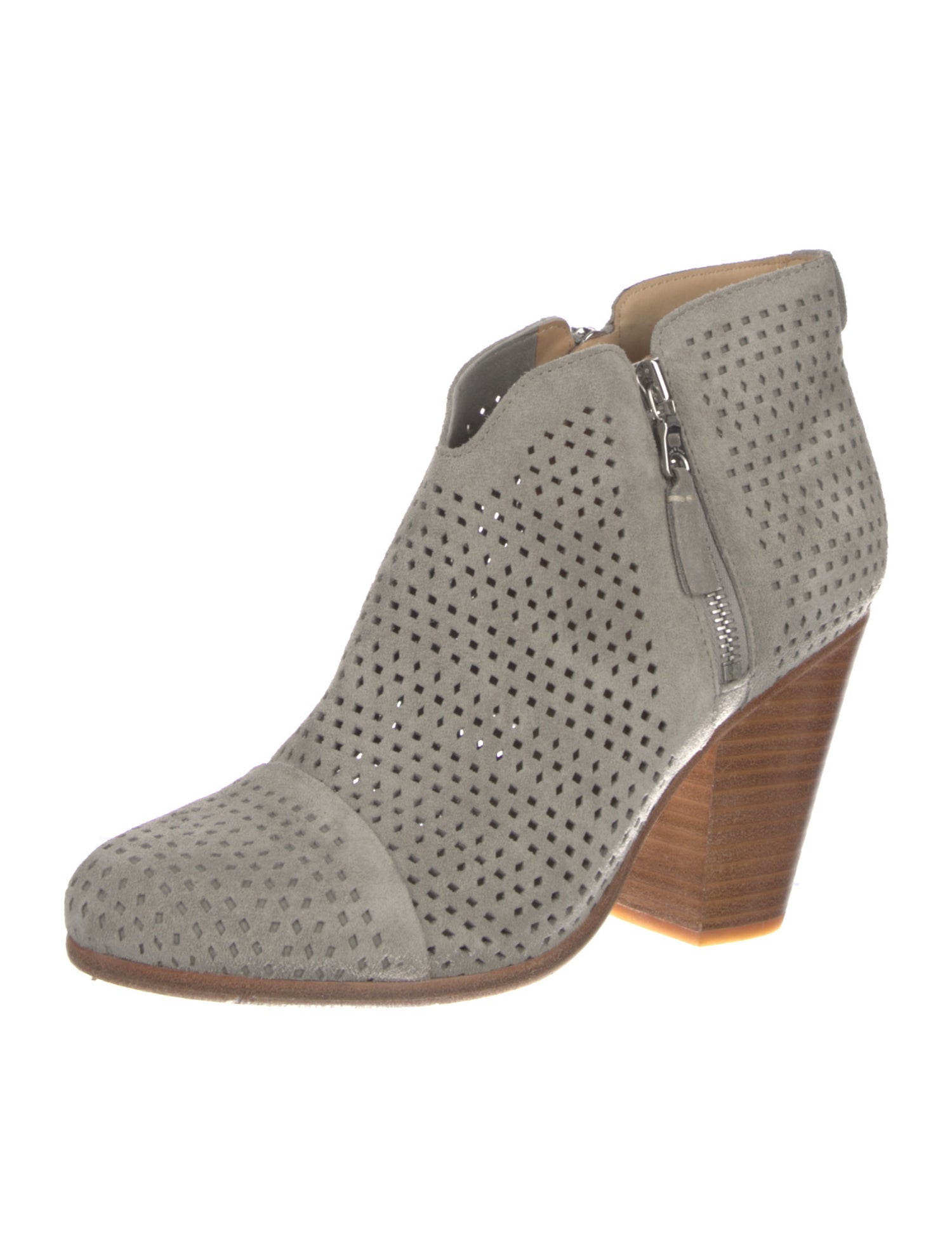 Rag & Bone Suede Lasercut Accents Boots