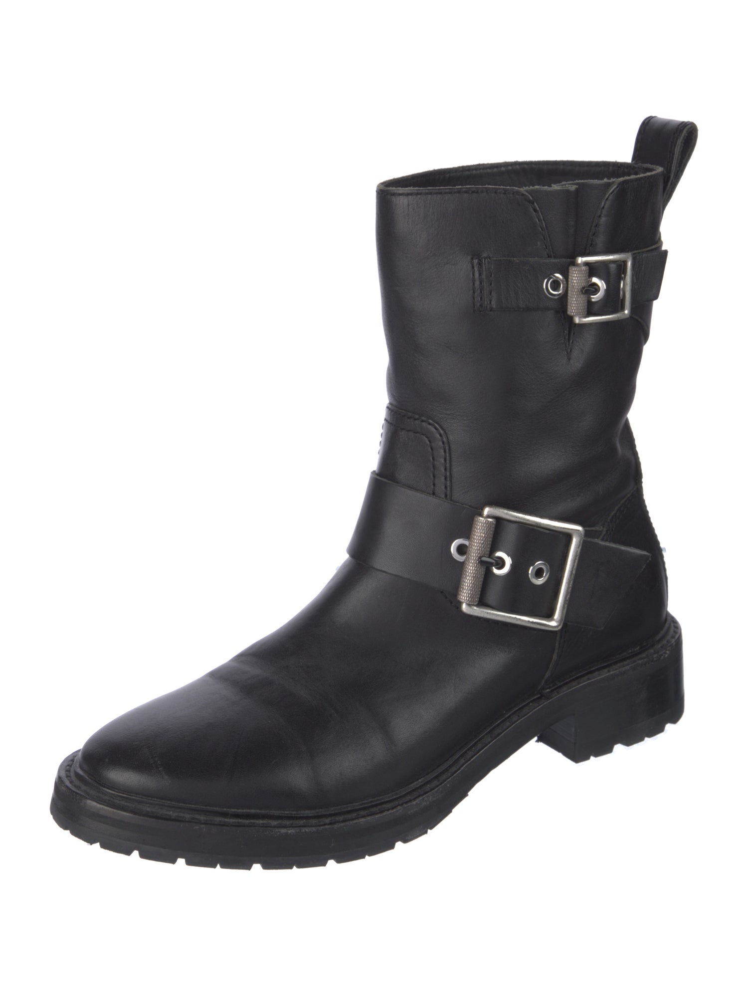 Rag & Bone Leather Moto Boots
