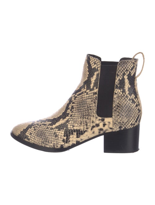 Rag & Bone Snakeskin Animal Print Chelsea Boots