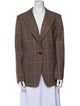 Rag & Bone Wool Plaid Print Blazer