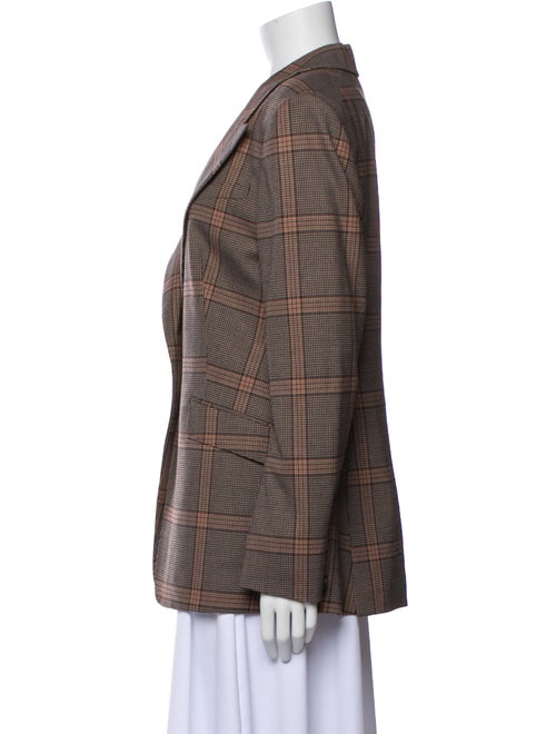 Rag & Bone Wool Plaid Print Blazer