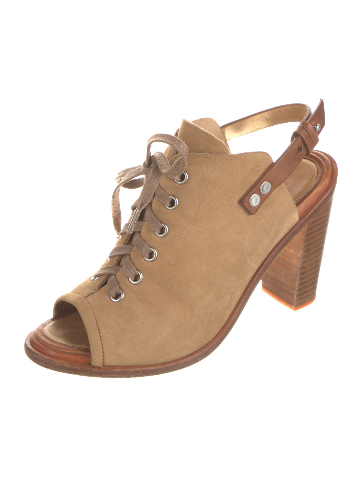 Rag & Bone Nubuck Cutout Accent Slingback Pumps