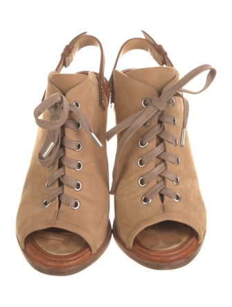 Rag & Bone Nubuck Cutout Accent Slingback Pumps