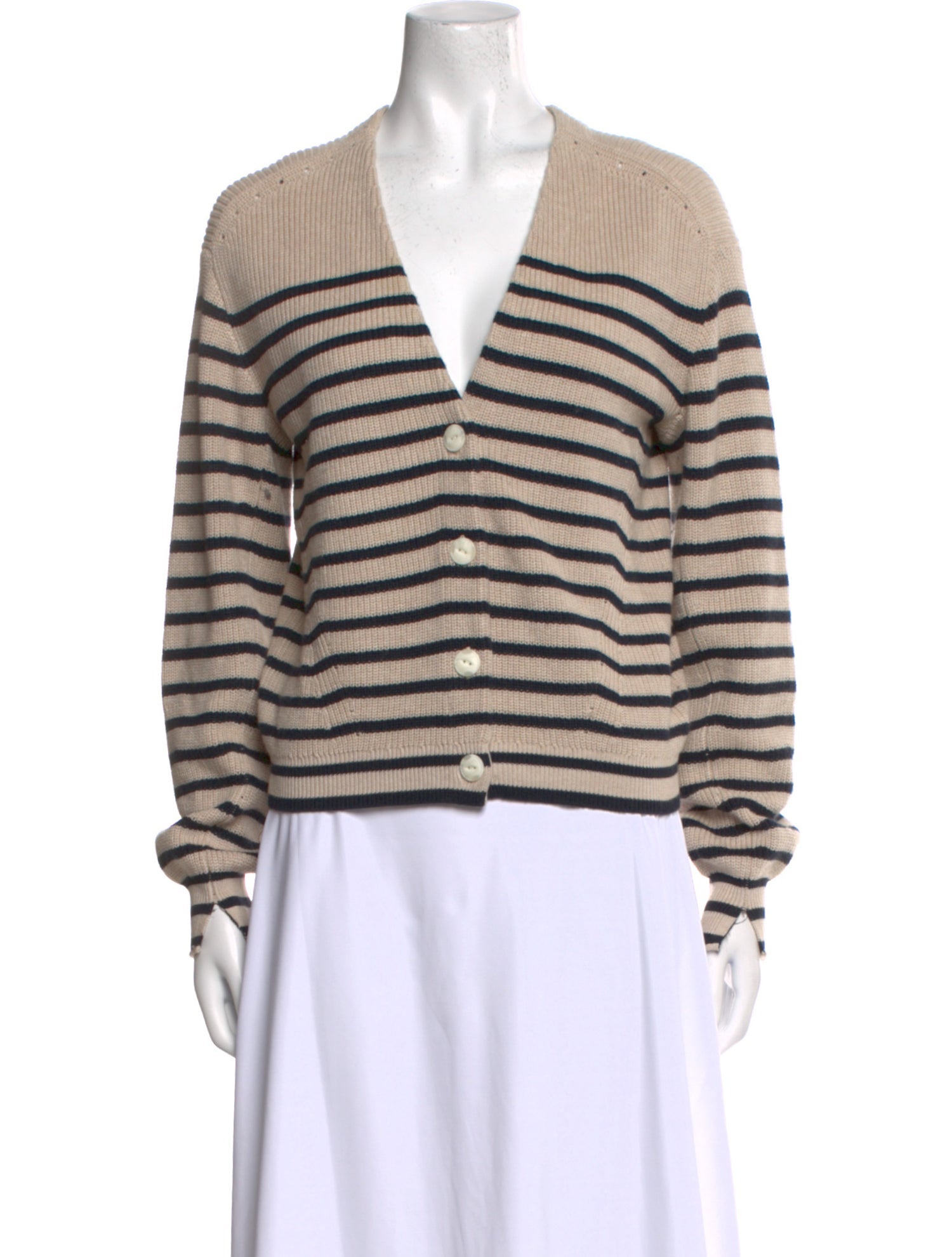 Rag & Bone Striped V-Neck Sweater