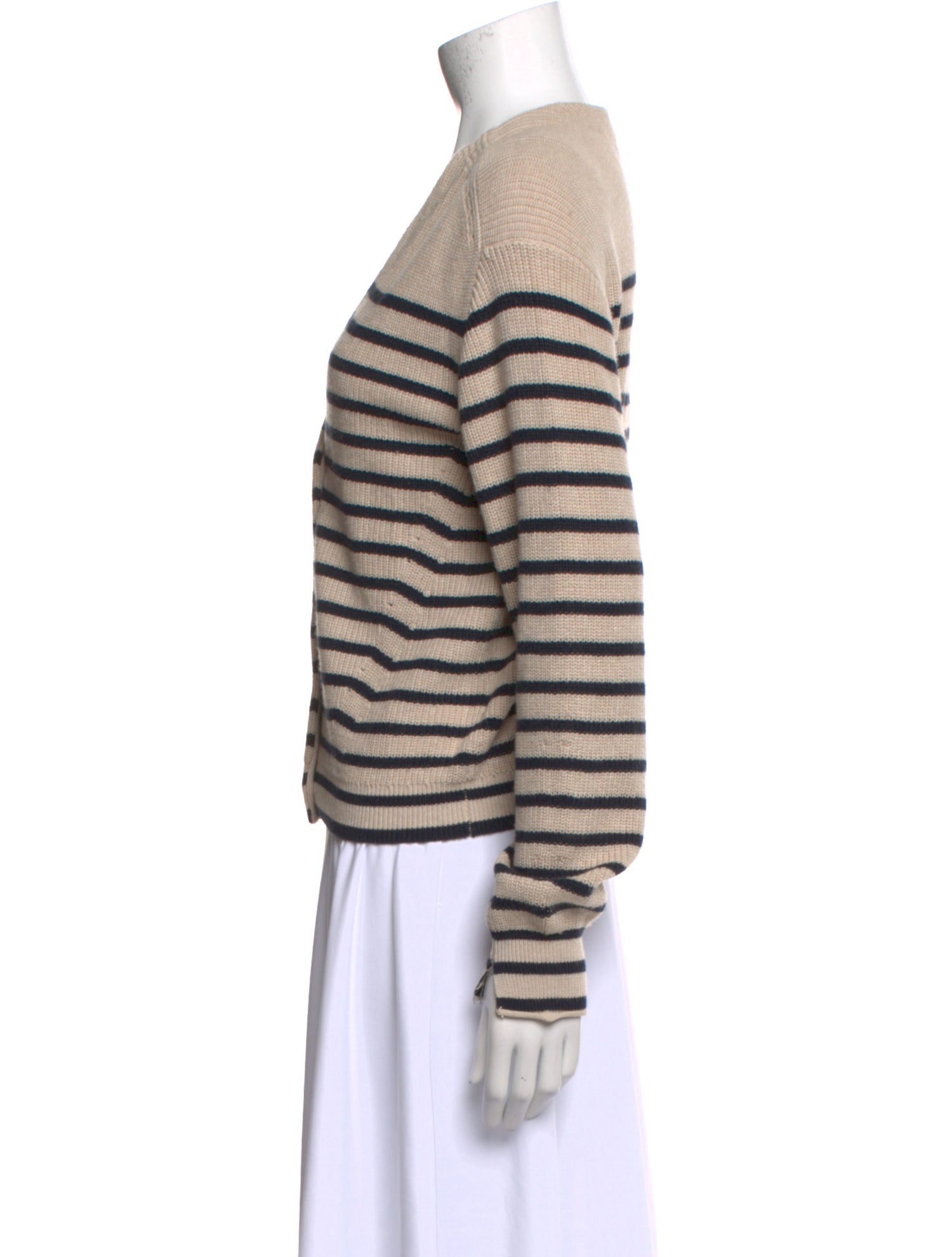 Rag & Bone Striped V-Neck Sweater