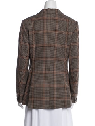 Rag & Bone Wool Plaid Print Blazer