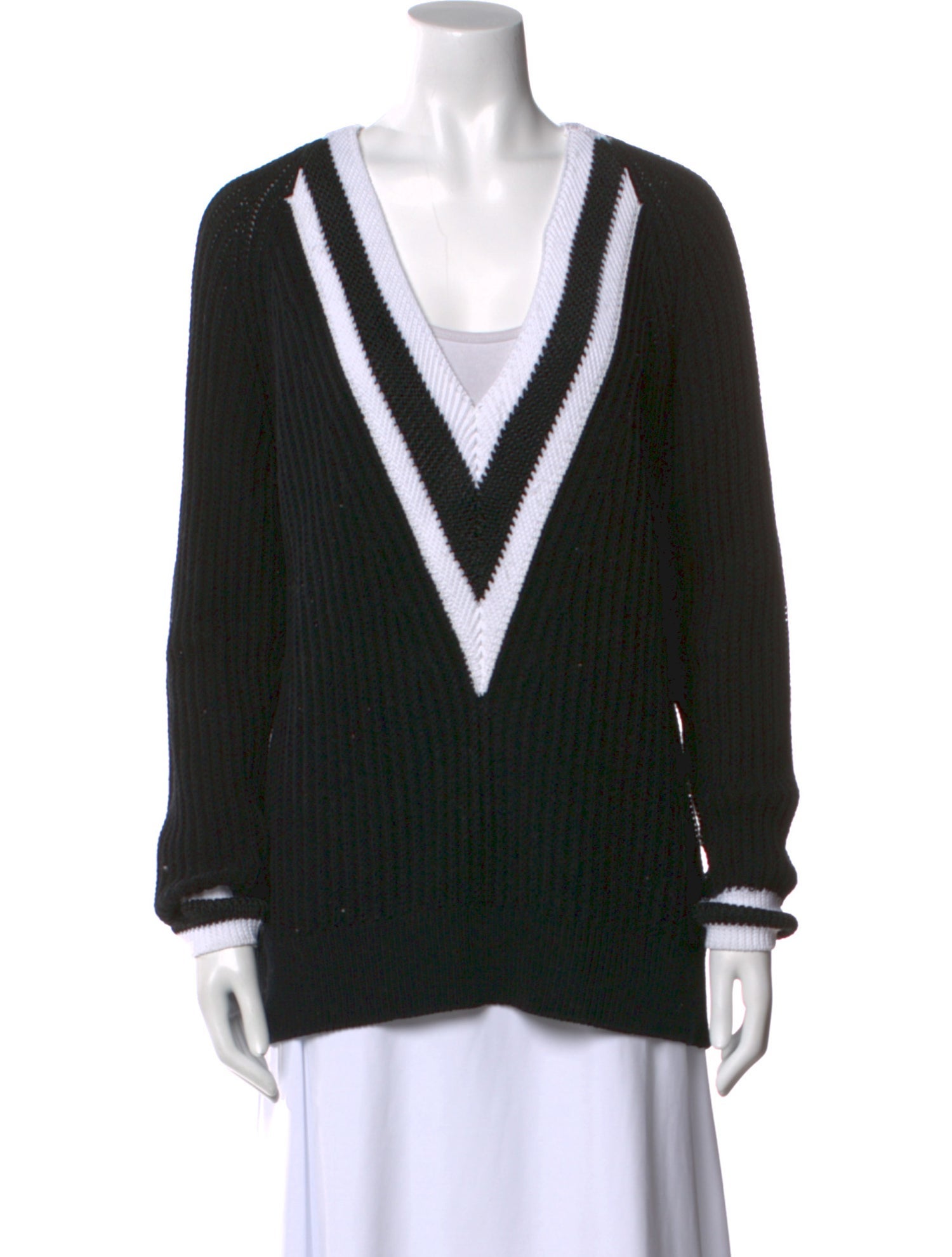 Rag & Bone Colorblock Pattern V-Neck Sweater w/ Tags