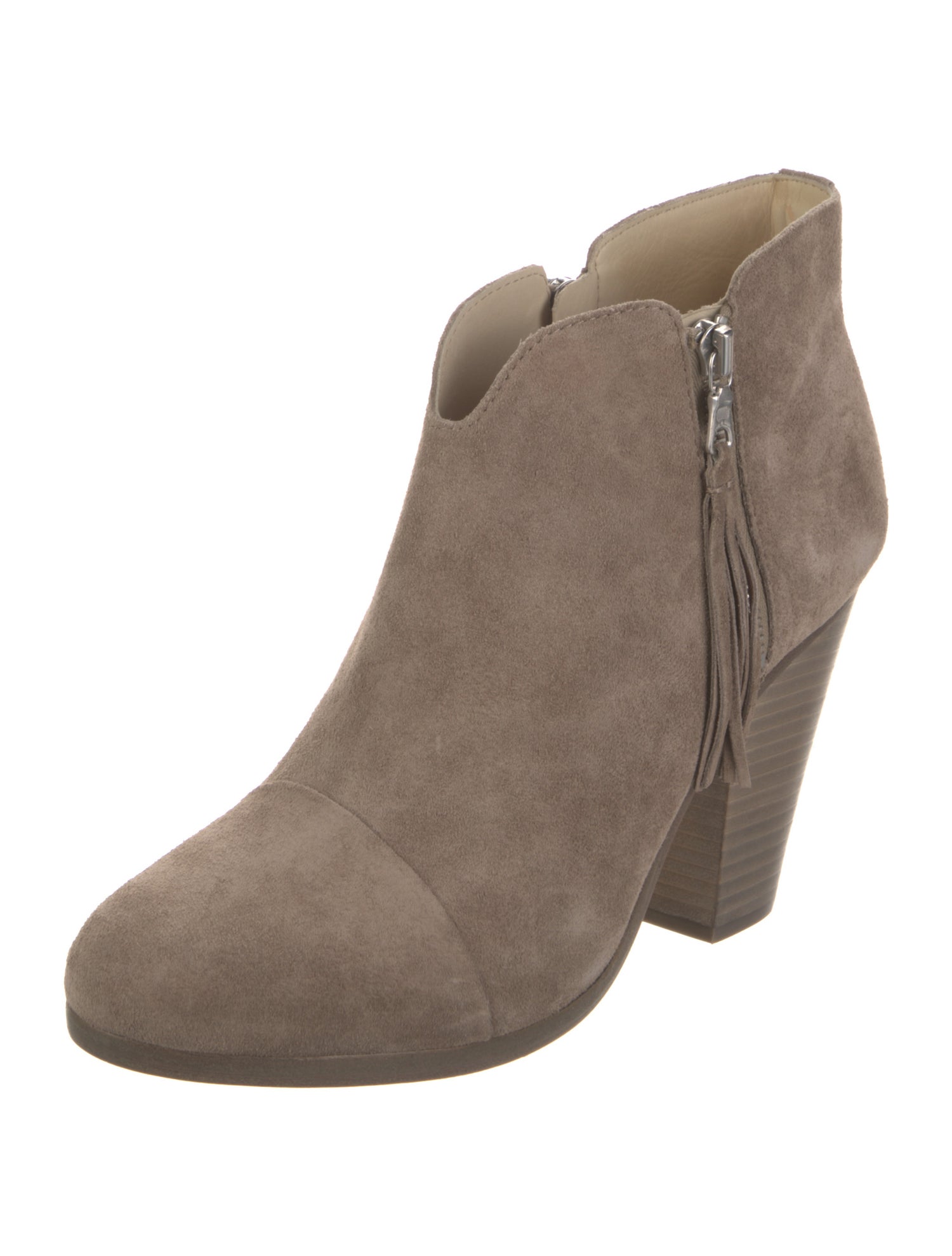 Rag & Bone Suede Tassel Accents Boots
