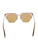 Rag & Bone Square Tinted Sunglasses