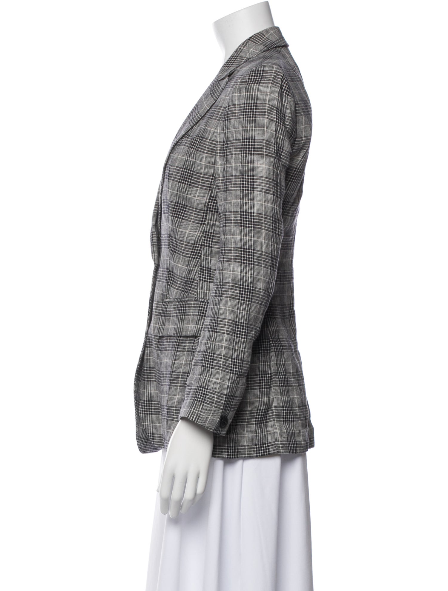 Rag & Bone Plaid Print Blazer