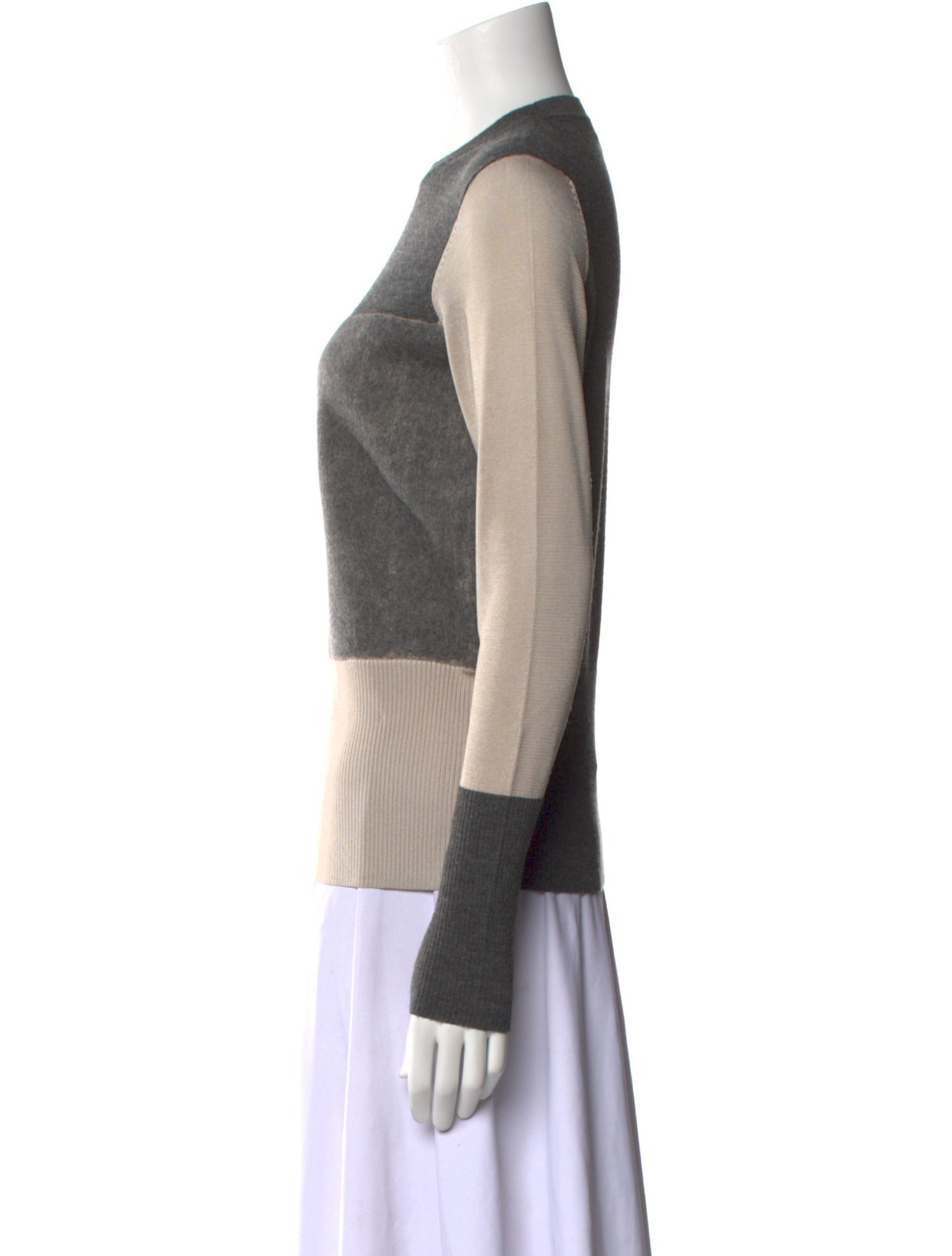 Rag & Bone Merino Wool Colorblock Pattern Sweater
