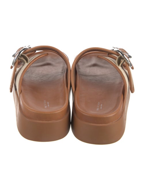 Rag & Bone Leather Colorblock Pattern Slides