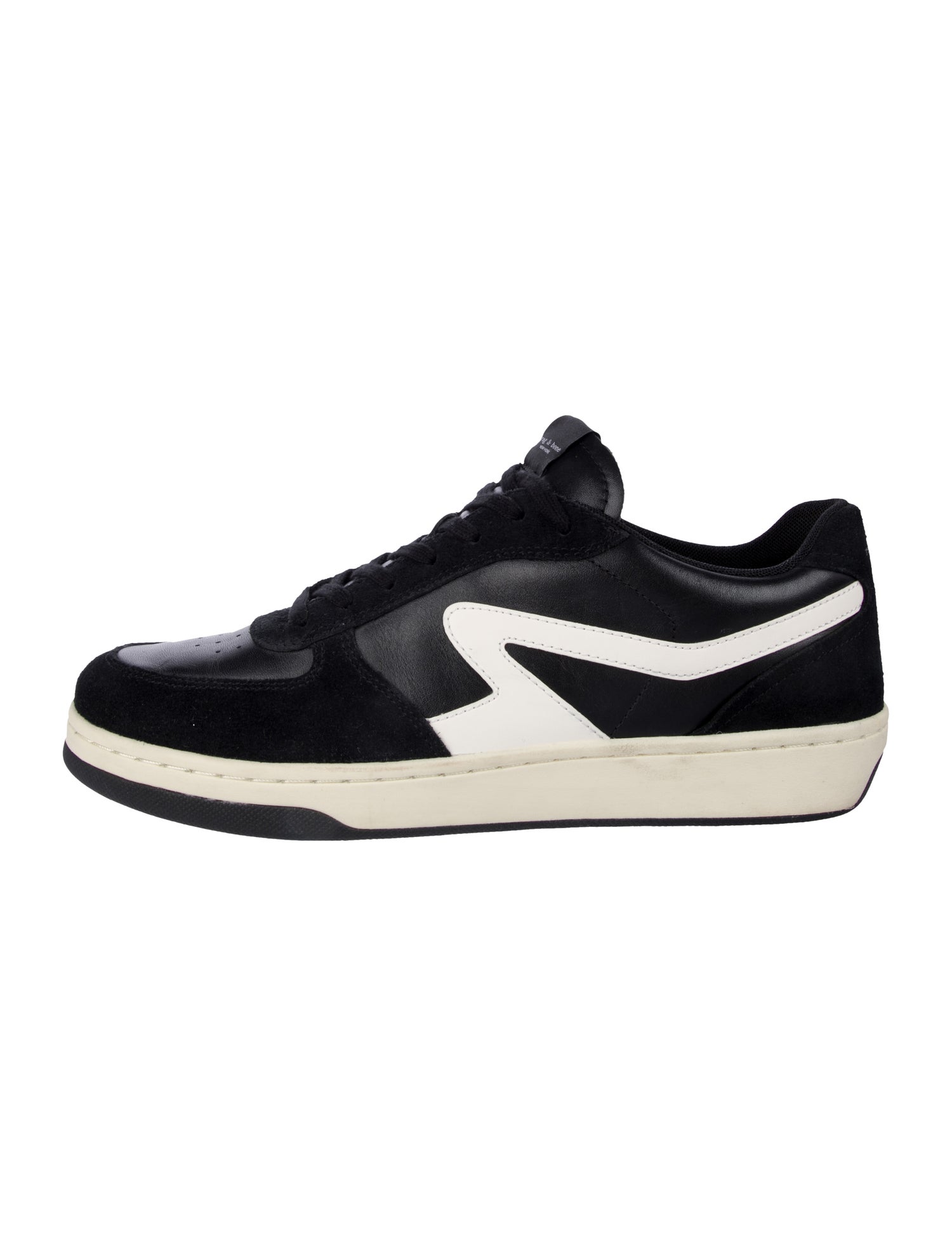 Rag & Bone Leather Colorblock Pattern Sneakers