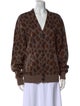 Rag & Bone Animal Print V-Neck Sweater