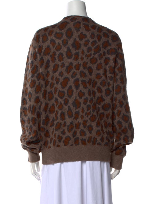 Rag & Bone Animal Print V-Neck Sweater